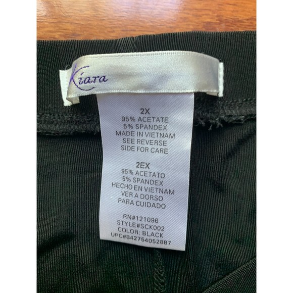 Kiara Women's Pull-up Pant Black Size 2X - Picture 3 of 3